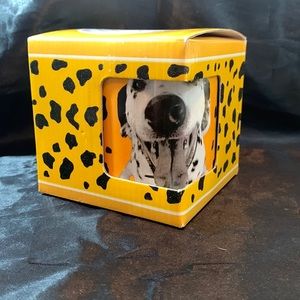 Avanti Dalmatian Face and Yellow Background with Black Spots